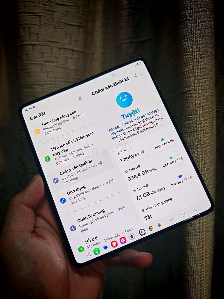 Samsung Z Fold 4 bản 1TB. Mua bán Điện thoại tại Quận Ba Đình Hà Nội được đăng bởi Hiếu YJ hình 1