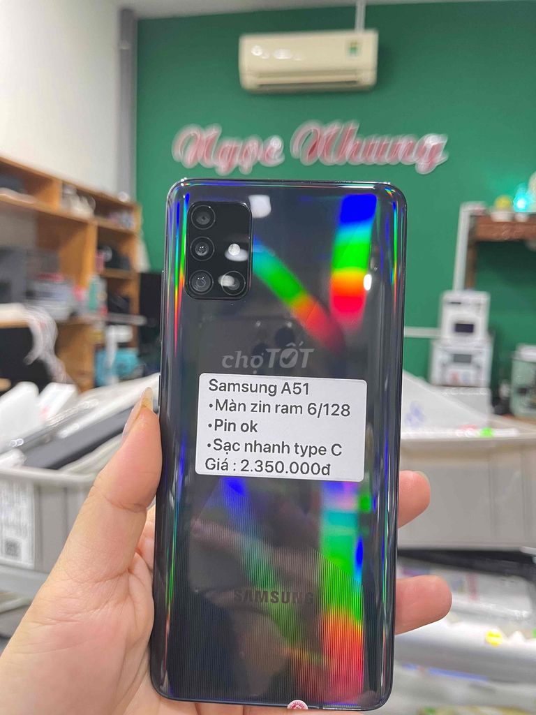 Samsung A51 128GB Đen. Mua bán Điện thoại tại Thành phố Bến Tre Bến Tre được đăng bởi Điện thoại Bến Tre giá rẻ hình 1