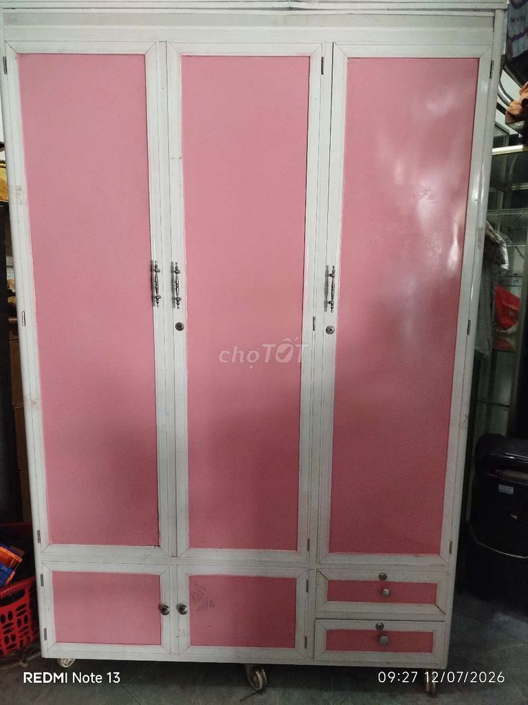 Tủ quần áo Nhôm Hồng Trắng. Mua bán Tủ, kệ gia đình tại Quận Ninh Kiều Cần Thơ được đăng bởi Út hình 1