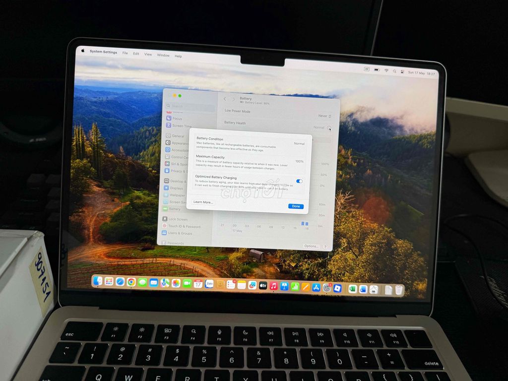 Apple MacBook Air M3 8GB/256GB. Mua bán Laptop tại Huyện Thanh Trì Hà Nội được đăng bởi bùi văn nhật hình 1