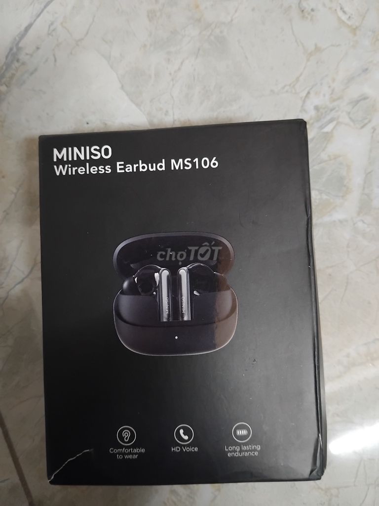 Tai nghe Miniso MS106 Đen. Mua bán Tivi, Âm thanh tại Huyện Phú Xuyên Hà Nội được đăng bởi Cường Le hình 1
