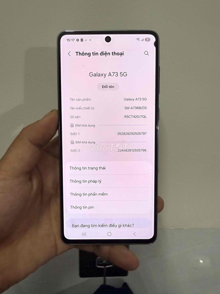 Samsung Galaxy A73 5G 8GB/128GB Đen. Mua bán Điện thoại tại Huyện Hóc Môn Tp Hồ Chí Minh được đăng bởi thắng mobile hình 1