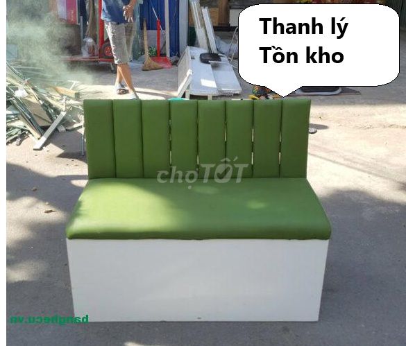 Băng ghế sofa chờ, sofa tiếp khách bọc da khung gỗ