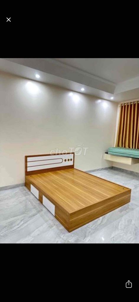 Giường ngủ Gỗ MDF Vàng 1m8x2m nêth. Mua bán Giường, chăn ga gối nệm tại Thành phố Thuận An Bình Dương được đăng bởi hạnh hình 1