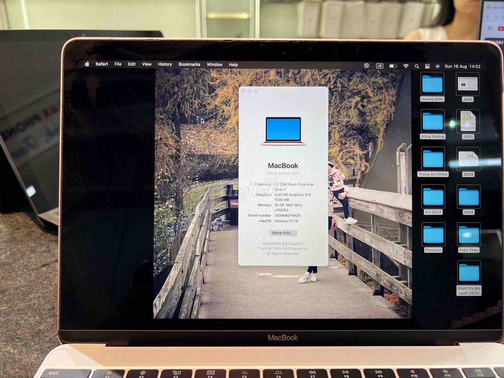 Apple MacBook Retina 2017 i7 12 inch 16GB/500GB Hồ. Mua bán Laptop tại Quận Đống Đa Hà Nội được đăng bởi Quang Luxthumua hình 1