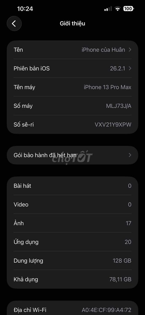 Apple iPhone 13 Pro Max 128GB. Mua bán Điện thoại tại Huyện Thanh Chương Nghệ An được đăng bởi zip hình 1