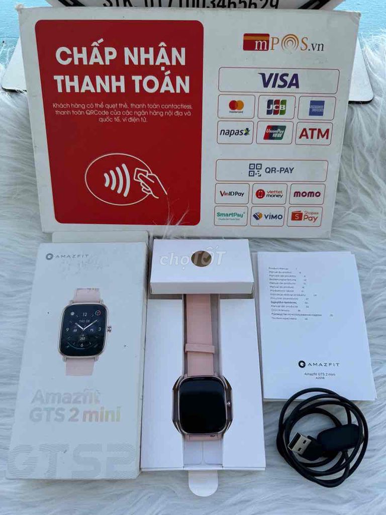 Amazfit Gts 2 mini hồng full box 99% bh 20/10/2024