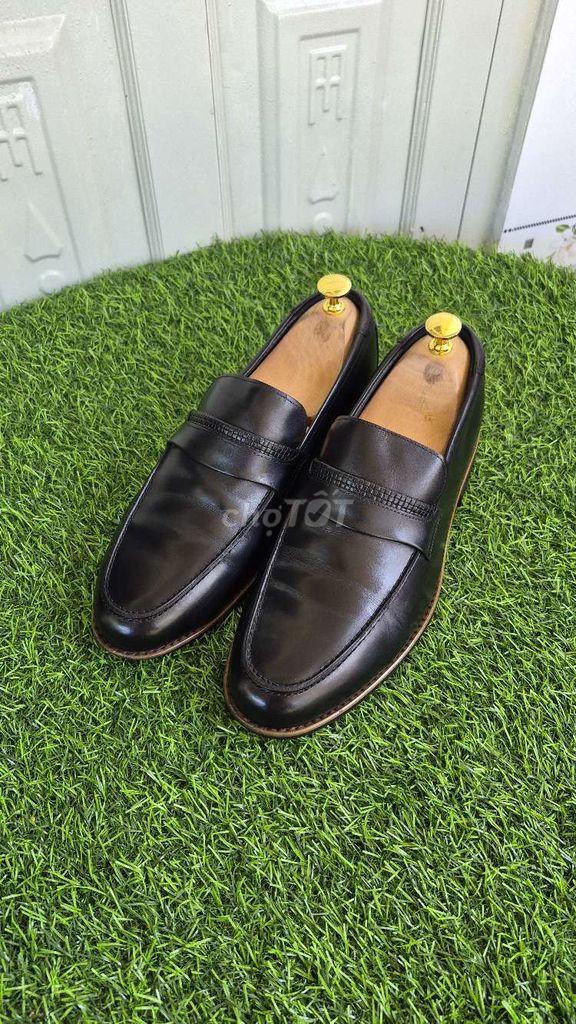Giày lười Nam Da thật Đen size 41. Mua bán Giày dép tại Huyện Nhơn Trạch Đồng Nai được đăng bởi Túi Si Ngọc Khánh  hình 1