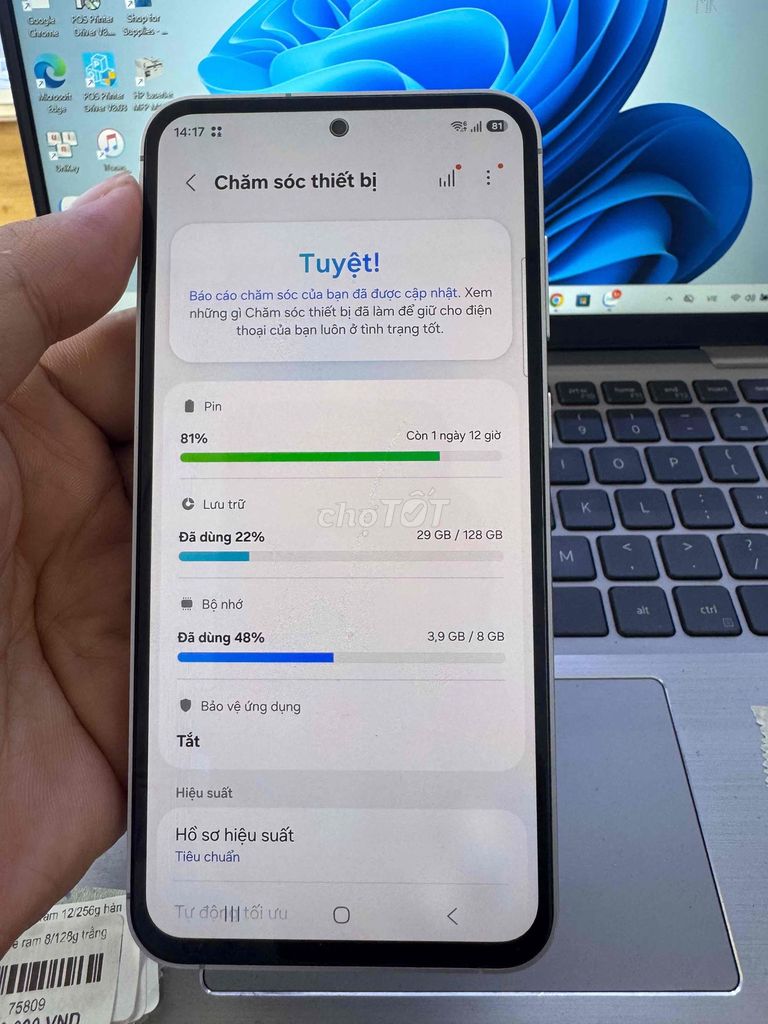 Samsung Galaxy S23 FE 8GB/128GB Trắng. Mua bán Điện thoại tại Quận 6 Tp Hồ Chí Minh được đăng bởi QUỐC THIÊN BÁN GÓP 0 ĐỒNG  hình 1