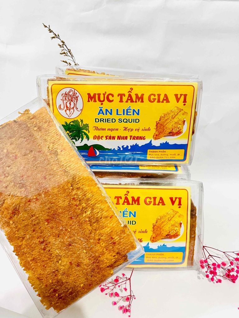 300g MỰC CÁN TẨM VỊ cay. mặn mặn. thơm. món ngon