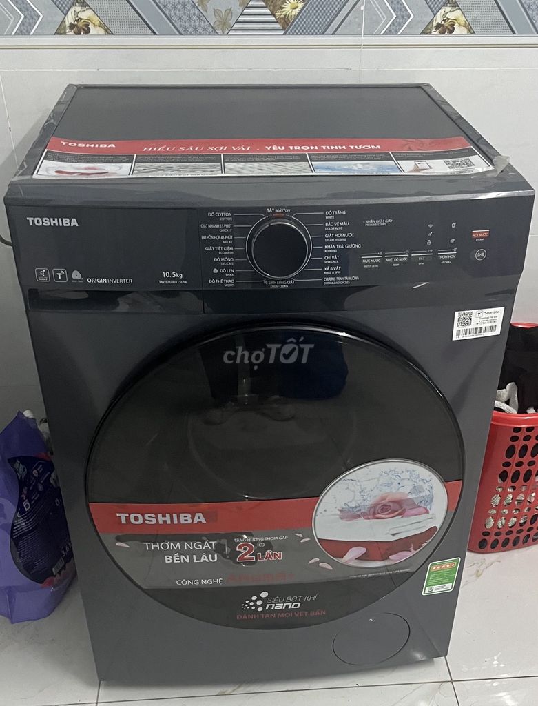 Máy giặt Toshiba 10.5kg cửa trước. Mua bán Máy giặt tại Quận 12 Tp Hồ Chí Minh được đăng bởi Trâm hình 1
