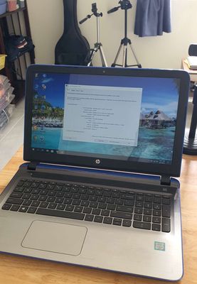 Laptop HP-i3 thế hệ 6100u, ram 8gb, 256gb, zin100%