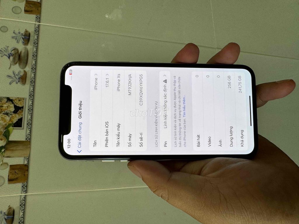 Iphone XS 256gb zin full chức năng