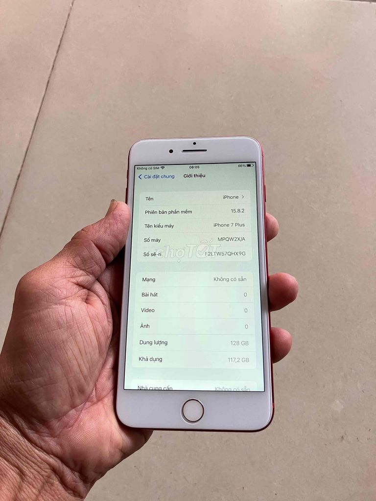 Apple iPhone 7 Plus 128GB Đỏ. Mua bán Điện thoại tại Huyện Lấp Vò Đồng Tháp được đăng bởi nguyen manh khang hình 1