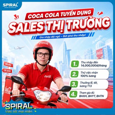 [THANH HÓA] ĐẠI DIỆN KINH DOANH COCACOLA