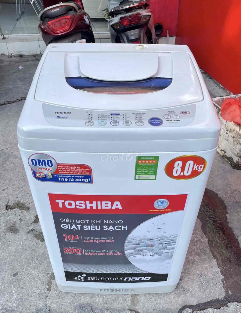 Máy giặt Toshiba 8kg giặt vắt êm tiết kiệm