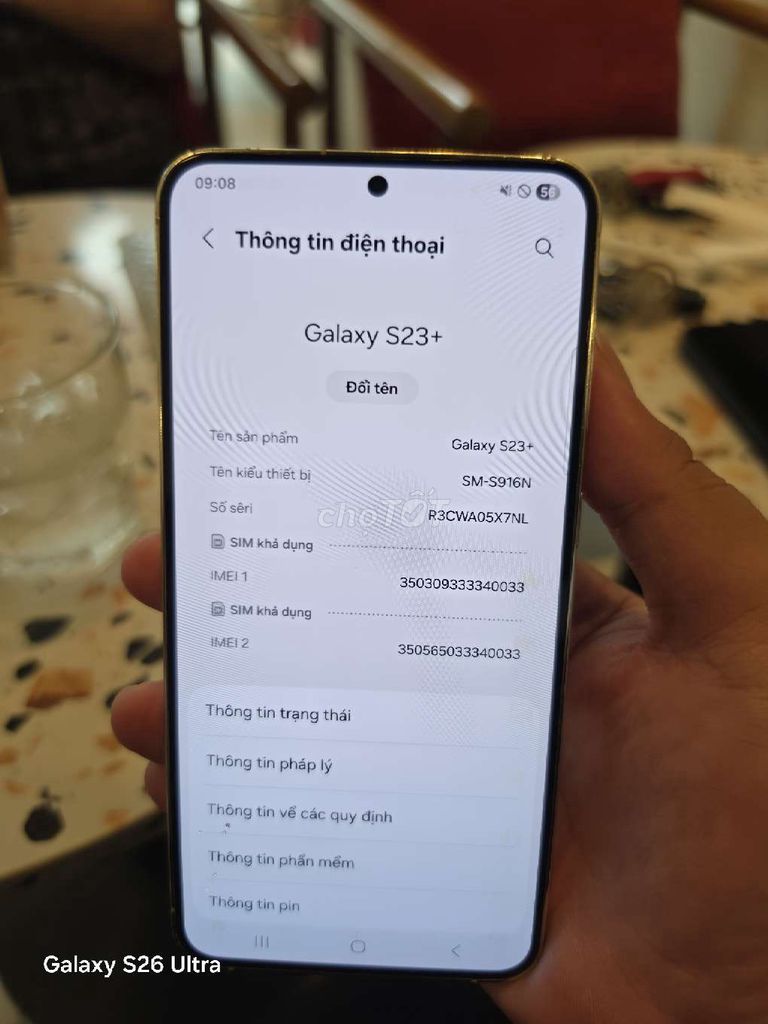 Samsung Galaxy S23 Plus 8GB 256GB Trắng. Mua bán Điện thoại tại Quận Hai Bà Trưng Hà Nội được đăng bởi Duc Minh hình 1