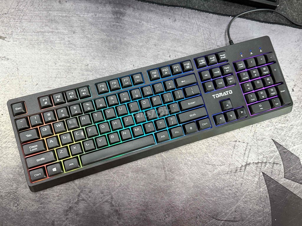 Bàn phím Tomato S100 Đen RGB Có dây. Mua bán Phụ kiện (Màn hình, Chuột...) tại Thành phố Biên Hòa Đồng Nai được đăng bởi VI TÍNH LÊ TOÀN hình 1