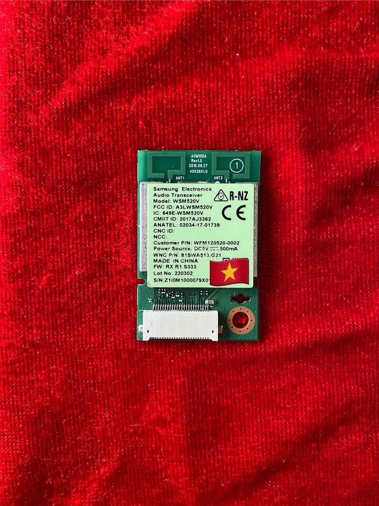 Mô-đun Bluetooth Samsung WMLSM520V Mới 100%. Mua bán Phụ kiện (Màn hình, Chuột...) tại Huyện Tuyên Hóa Quảng Bình được đăng bởi Đoàn hình 1