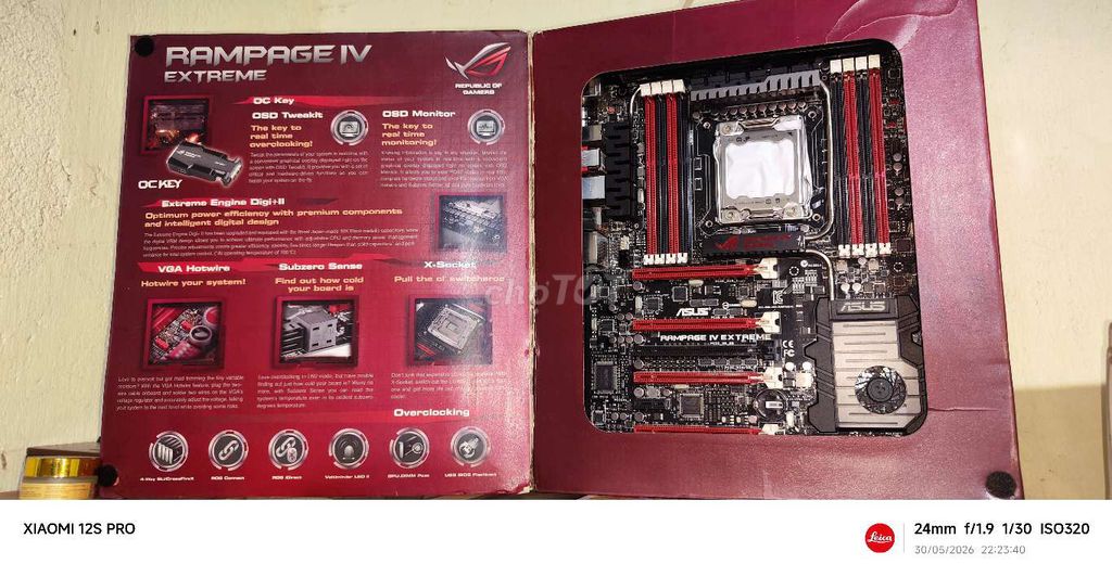 main ASUS Rampage IV Extreme X79. Mua bán Linh kiện (RAM, Card...) tại Huyện Trảng Bom Đồng Nai được đăng bởi MagicmaxRS hình 1