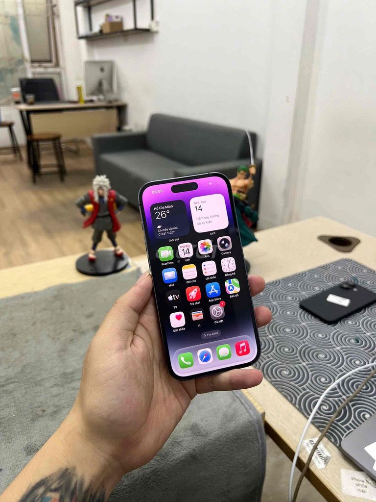 Apple iPhone 14 Pro 128GB Tím VN/A. Mua bán Điện thoại tại Quận Đống Đa Hà Nội được đăng bởi KT Hà Nội Mobile hình 1