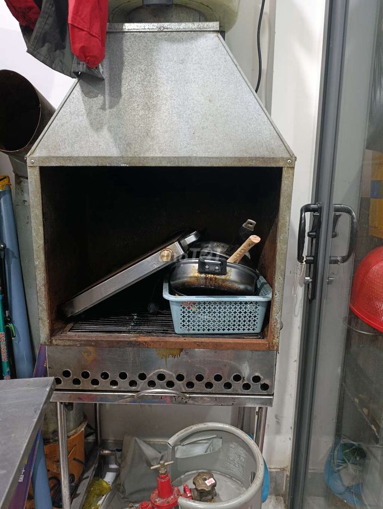 Lò nướng than Inox kèm máy hút . Mua bán Bếp, lò, đồ điện nhà bếp tại Quận Tân Bình Tp Hồ Chí Minh được đăng bởi Teresa nguyen hình 1
