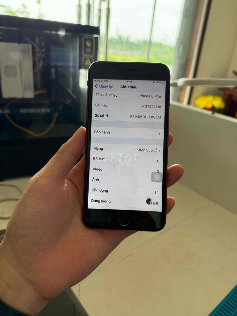 Apple iPhone 8 Plus 64GB Đỏ. Mua bán Điện thoại tại Huyện Thuỷ Nguyên Hải Phòng được đăng bởi Hùng Nguyễn THP store hình 1