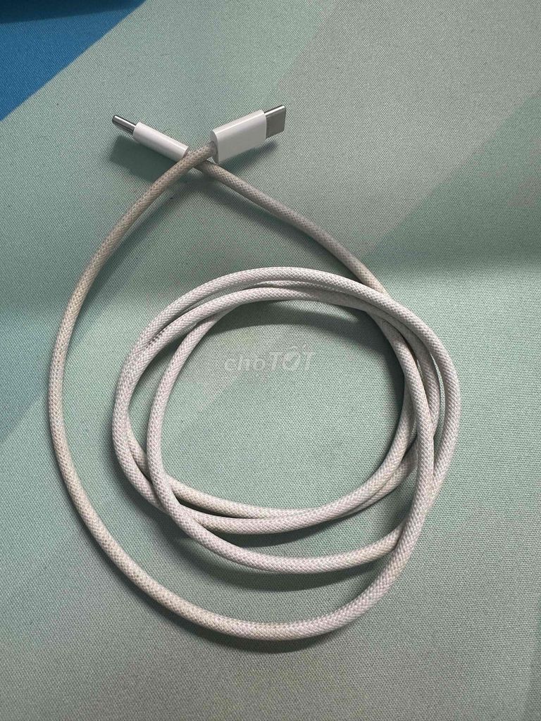 Cáp sạc USB-C to USB-C Trắng chính hãng bóc máy. Mua bán Phụ kiện (Màn hình, Chuột...) tại Quận Cái Răng Cần Thơ được đăng bởi Nhân Tạ hình 1