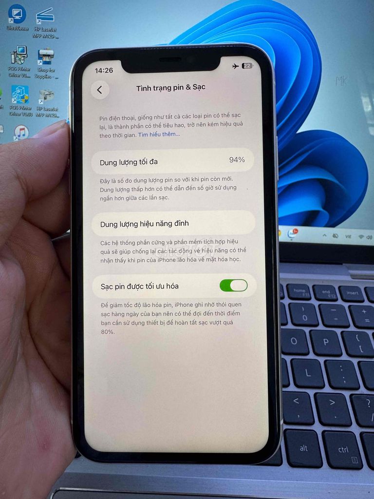 Apple iPhone 11 128GB Trắng 94%. Mua bán Điện thoại tại Quận 6 Tp Hồ Chí Minh được đăng bởi QUỐC THIÊN BÁN GÓP 0 ĐỒNG  hình 1