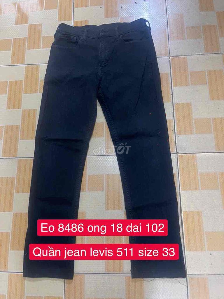 Quần jean Levis 511 Nam Đen size 33. Mua bán Quần áo tại Quận 12 Tp Hồ Chí Minh được đăng bởi HT 86 hình 1