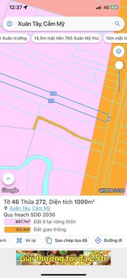 ĐẤT MẶT NHỰA 765 GIÁ RẺ 300tr/1m Ngang. Mua bán đất tại Huyện Cẩm Mỹ Đồng Nai được đăng bởi BĐS Sang Sang