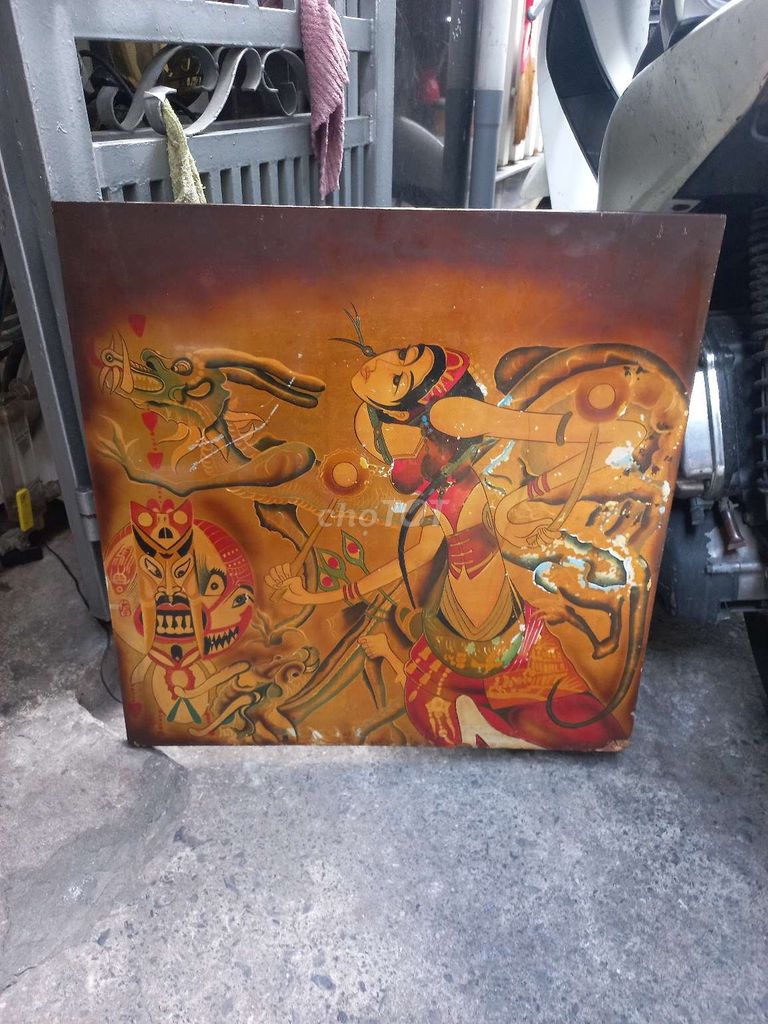 Tranh gỗ trang trí Dân gian Nâu Hàng xưa. Mua bán Đồ sưu tầm, đồ cổ tại Quận 1 Tp Hồ Chí Minh được đăng bởi Anh Phát  hình 1