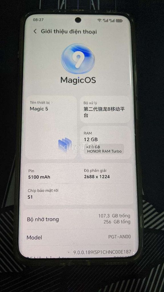 Honor Magic 5 12/256. Mua bán Điện thoại tại Thành phố Phan Thiết Bình Thuận được đăng bởi MittoHC hình 1