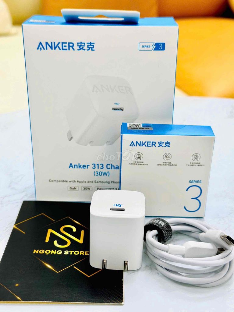 Bộ sạc nhanh Anker chính hãng 30W