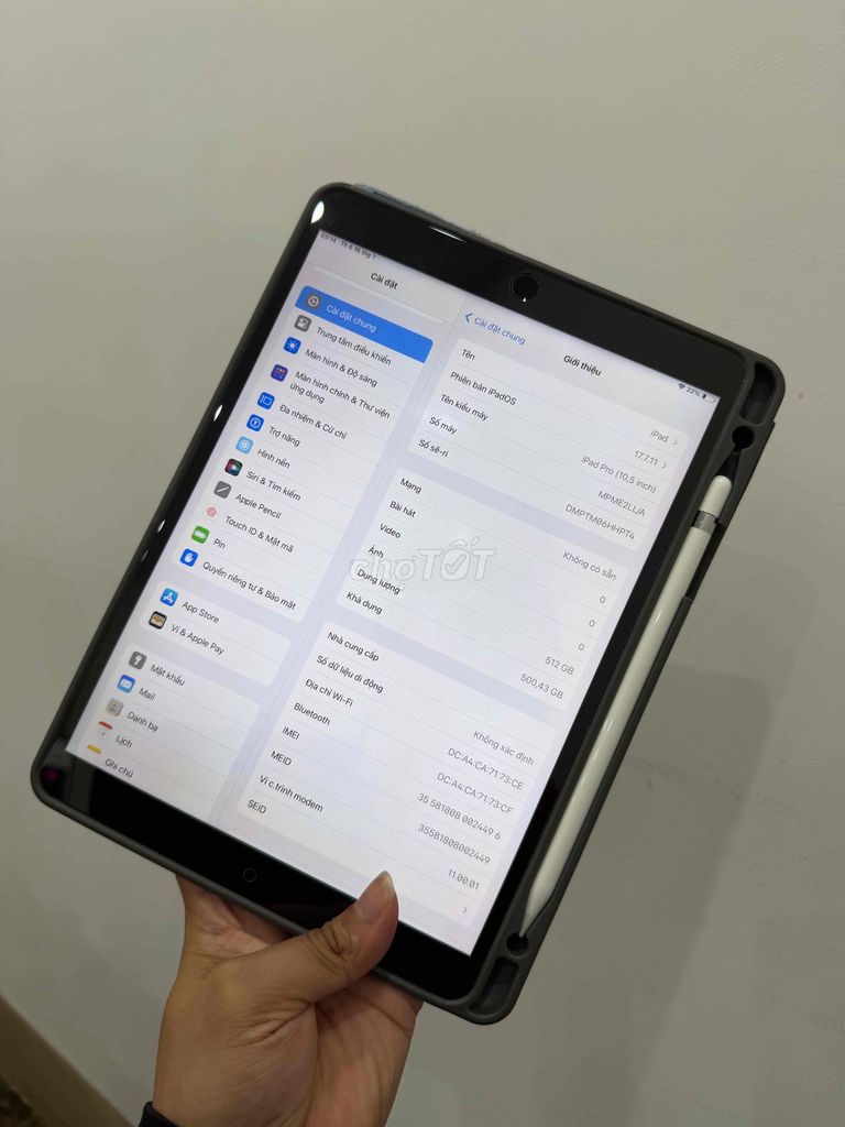 Apple iPad Pro 10.5 inch 512GB Bạc. Mua bán Máy tính bảng tại Quận Đống Đa Hà Nội được đăng bởi Ng Hoang Anh hình 1