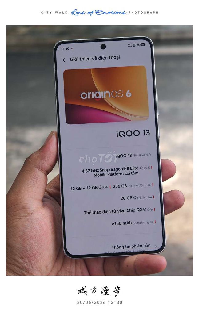IQoo 13 12GB/256GB. Mua bán Điện thoại tại Thành phố Buôn Ma Thuột Đắk Lắk được đăng bởi Thanh Tùng hình 1