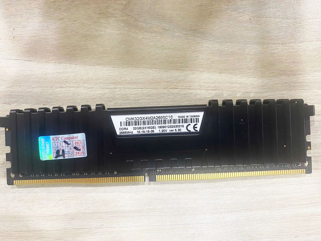 Kit Ram Corsair Vengernce 32GB(2x16)DDR4 Buss 2666. Mua bán Linh kiện (RAM, Card...) tại Thành phố Thủ Đức Tp Hồ Chí Minh được đăng bởi VNXTECH hình 1