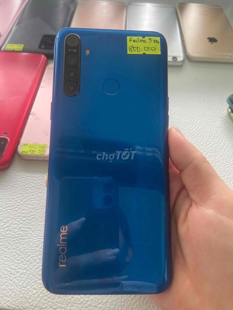 Realme 5 64GB Xanh Like New. Mua bán Điện thoại tại Thành phố Vĩnh Long Vĩnh Long được đăng bởi Thanh Tien hình 1