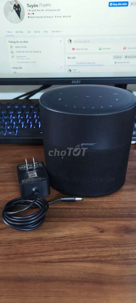 Loa thông minh Bose Home Speaker 300 Đen. Mua bán Tivi, Âm thanh tại Quận Thanh Xuân Hà Nội được đăng bởi Tuyên hình 1