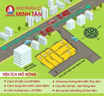 SỐC! LÔ ĐẤT GIÁ RẺ TRUNG TÂM MINH TÂN – KIẾN THỤY. Mua bán đất tại Huyện Kiến Thuỵ Hải Phòng được đăng bởi Nguyễn Mạnh Tiến