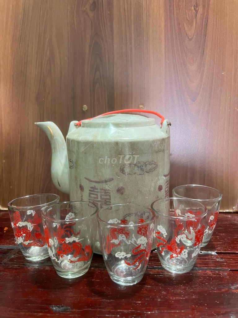 Bộ bình trà Gốm sứ Thủy tinh. Mua bán Nội thất, đồ gia dụng khác tại Thành phố Châu Đốc An Giang được đăng bởi Lê Bình Cầm Đồ 2 hình 1