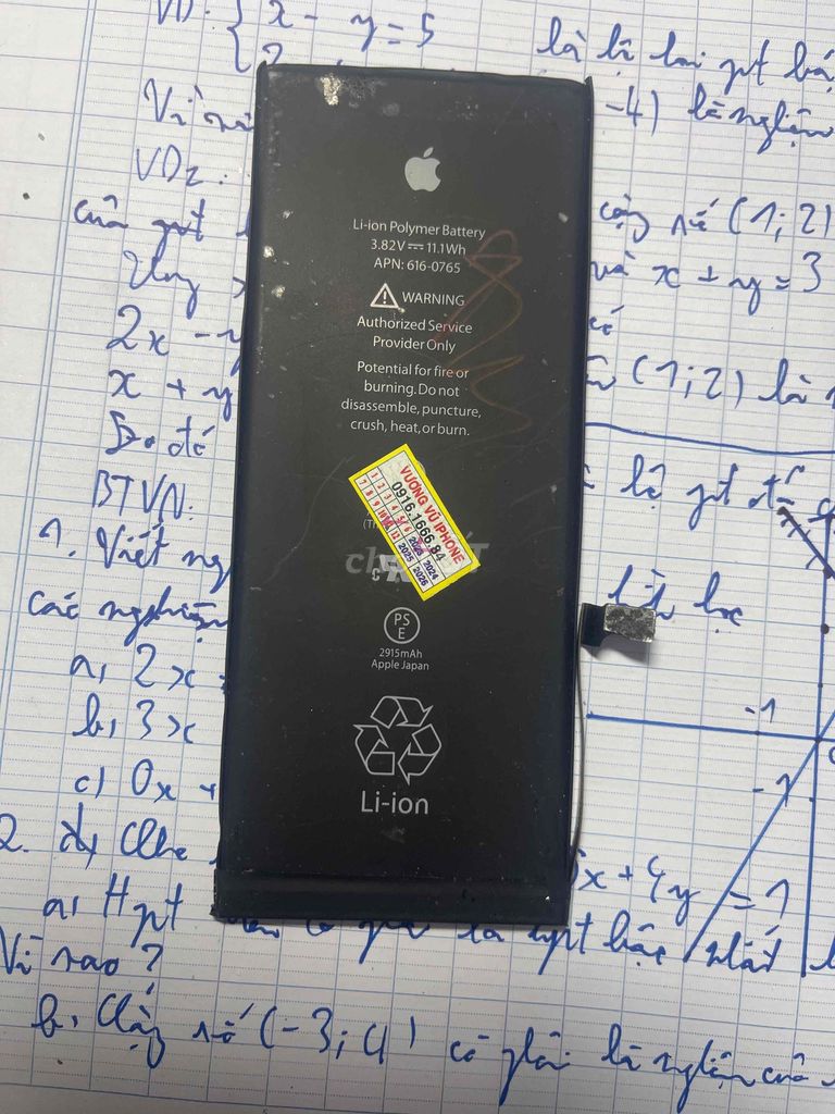 Pin Apple iPhone 6s Plus Đen. Mua bán Linh kiện (RAM, Card...) tại Thành phố Huế Thừa Thiên Huế được đăng bởi Nam Hoàng hình 1