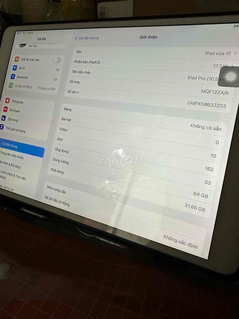 Apple iPad Pro 10.5 64GB Wifi + 4G. Mua bán Máy tính bảng tại Huyện Bình Chánh Tp Hồ Chí Minh được đăng bởi Thích Đồ Công Nghệ hình 1