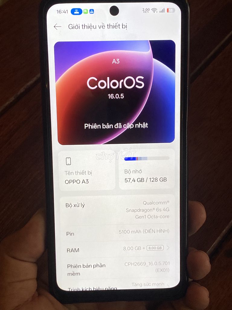 Oppo A3 128GB Đen. Mua bán Điện thoại tại Thành phố Thủ Đức Tp Hồ Chí Minh được đăng bởi đấu võ hình 1