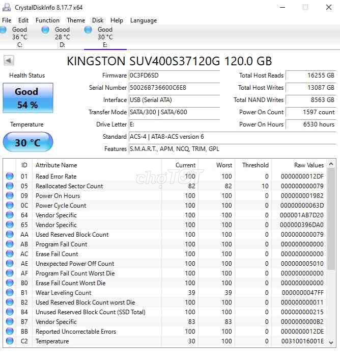 SSD Kingston 120gb