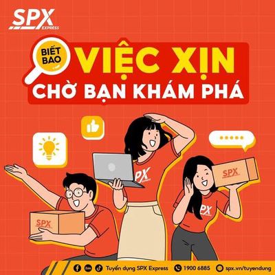 SPX KỲ ĐỒNG TUYỂN 2 NHÂN VIÊN SHIPPER LƯƠNG 20TR