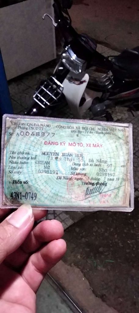 Honda Dream Thái . biển 43. Mua bán Xe máy tại Quận Liên Chiểu Đà Nẵng được đăng bởi Thanh Trương  hình 6