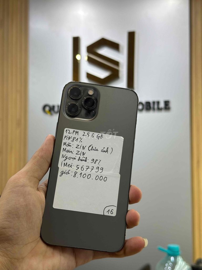 12 Pro Max 256GB/ GÓP BAO NỢ XẤU. Mua bán Điện thoại tại Quận 12 Tp Hồ Chí Minh được đăng bởi Sang Mobile hình 1