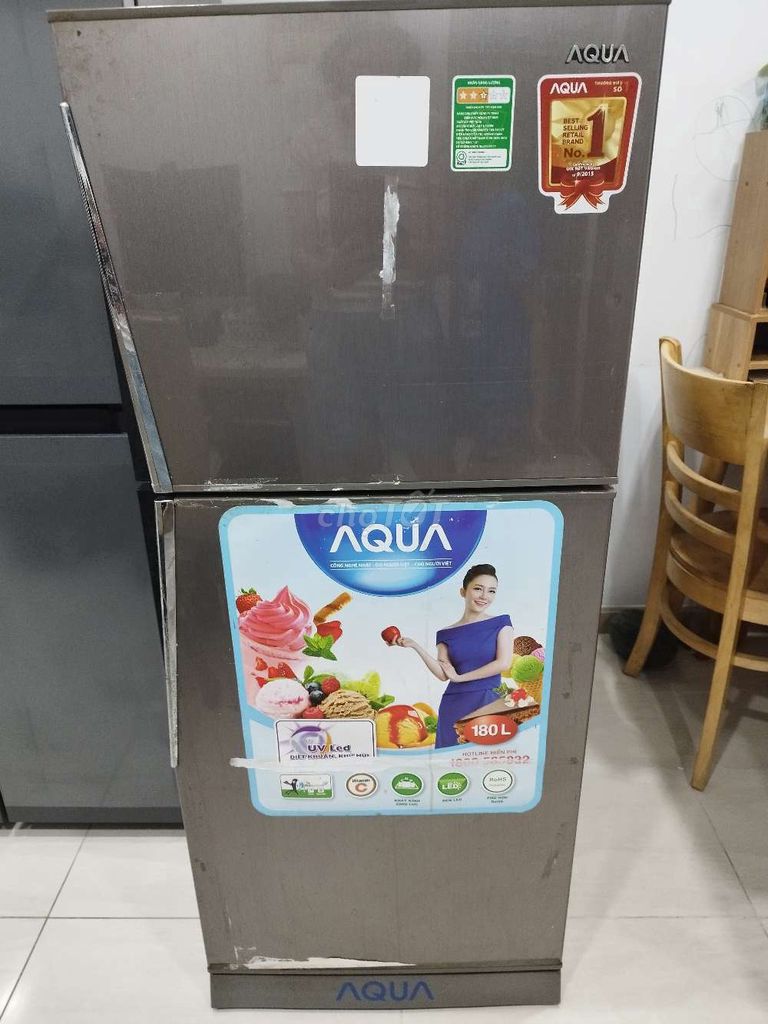 Tủ lạnh Aqua AQR-U185BN 180L Xám. Mua bán Tủ lạnh tại Thành phố Dĩ An Bình Dương được đăng bởi Bich Van hình 1