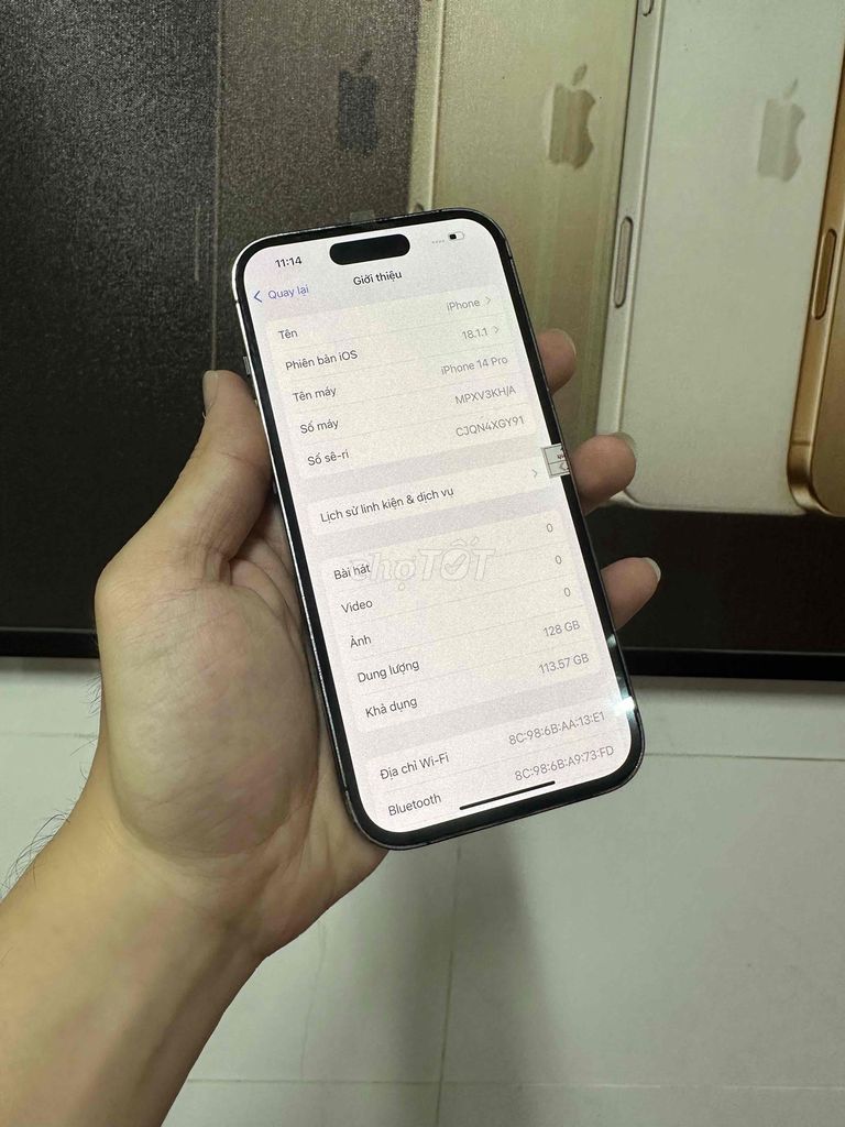Apple iPhone 14 Pro 128GB Đen Đã qua sử dụng. Mua bán Điện thoại tại Quận Ninh Kiều Cần Thơ được đăng bởi Lê Trí Dũng hình 1